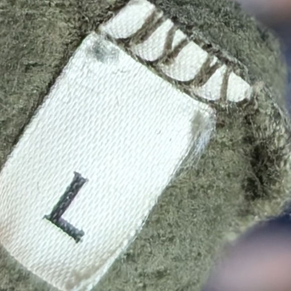 Officine Generale Organic Cotton Fleece Crew Neck Sweatshirt Green Size Large - Picture 13 of 13